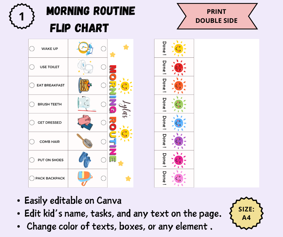 Kids Chore Chart - TheCreativePrintables