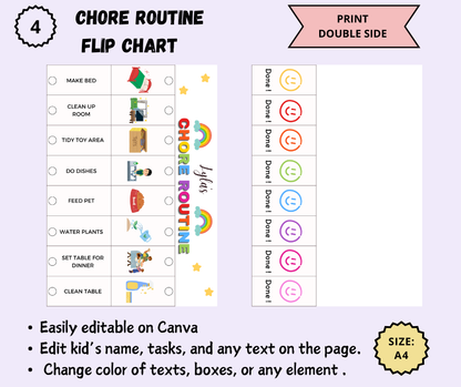 Kids Chore Chart - TheCreativePrintables